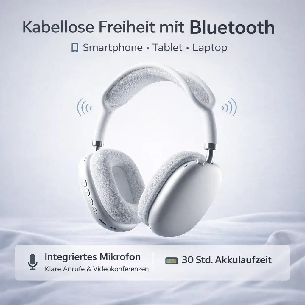 Over-Ear-Kopfhörer mit aktiver Geräuschunterdrückung und Bluetooth (ANC)