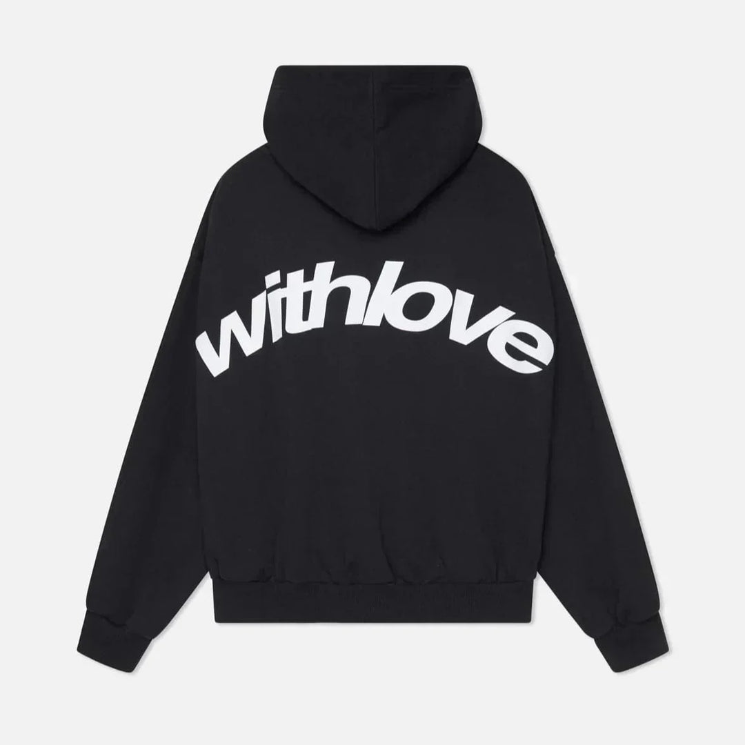 Warmer Herbst-Hoodie mit Rückenprint – Love
