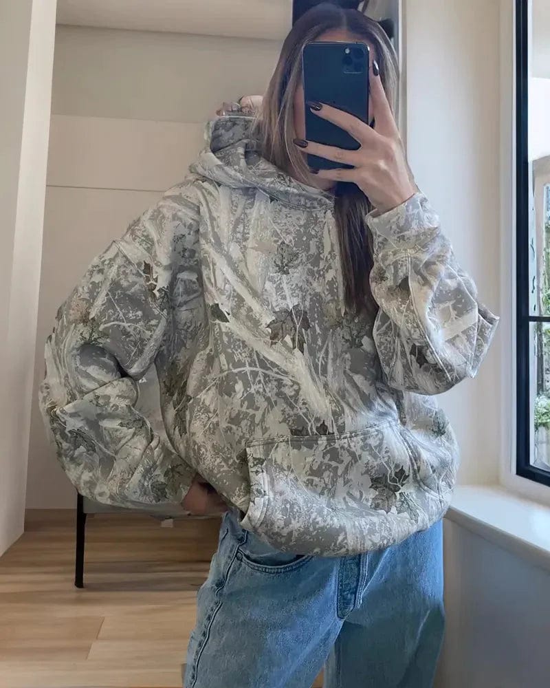 Warmer Herbst-Hoodie mit Rückenprint – Love