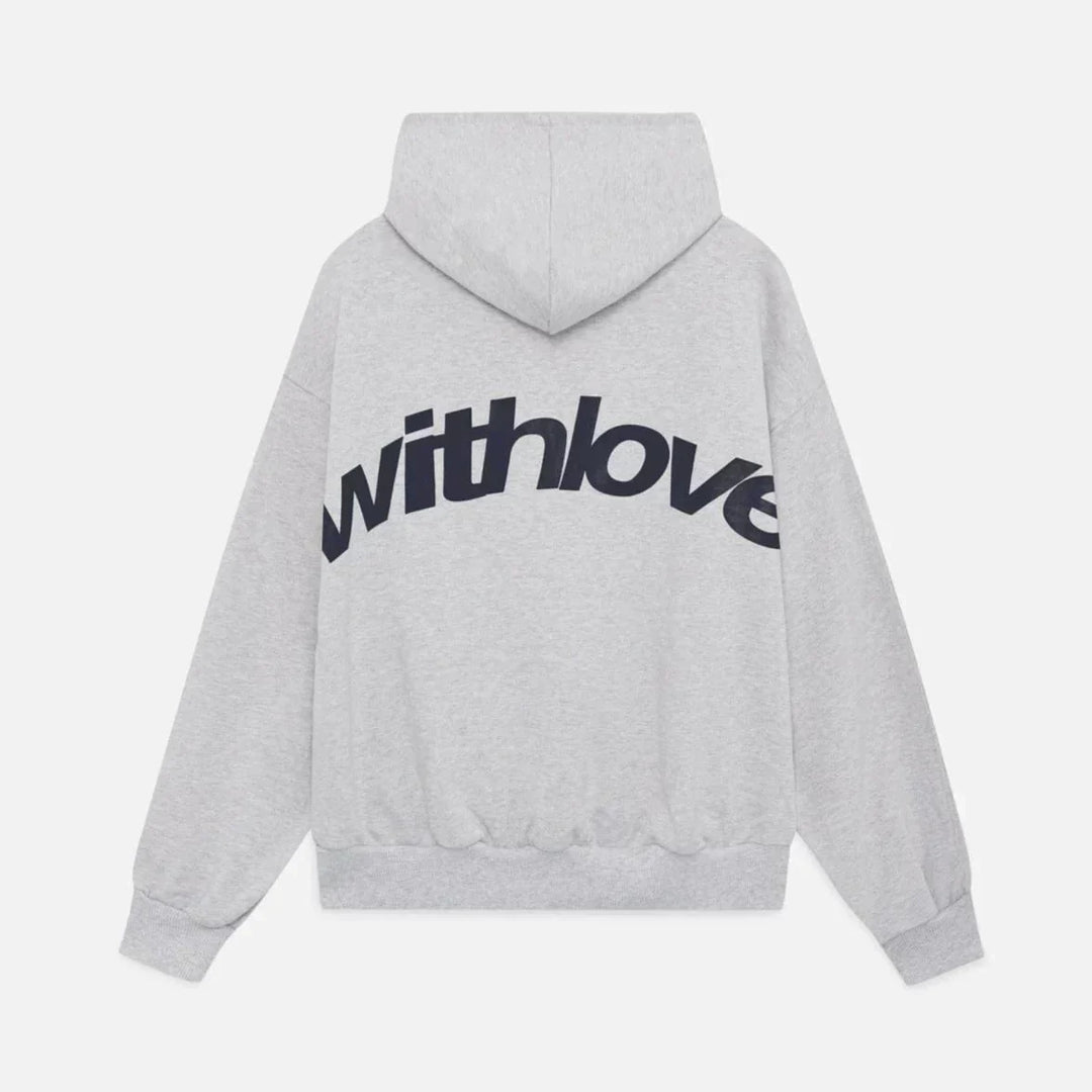 Warmer Herbst-Hoodie mit Rückenprint – Love