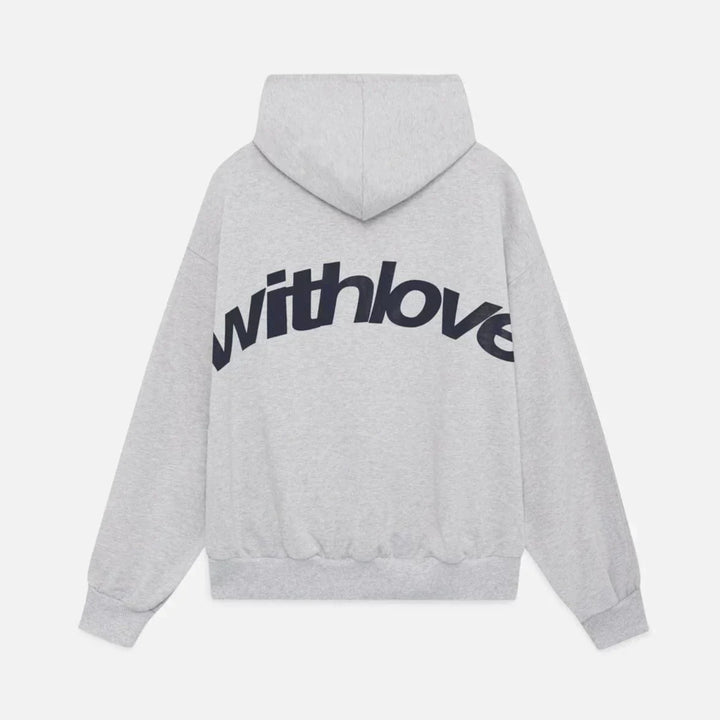 Warmer Herbst-Hoodie mit Rückenprint – Love