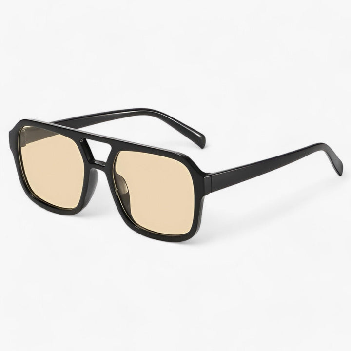Übergroße Vintage-Sonnenbrille mit Eckiger Fassung – Spectra