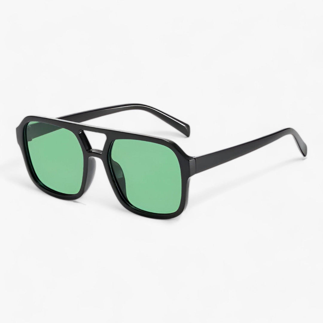 Übergroße Vintage-Sonnenbrille mit Eckiger Fassung – Spectra