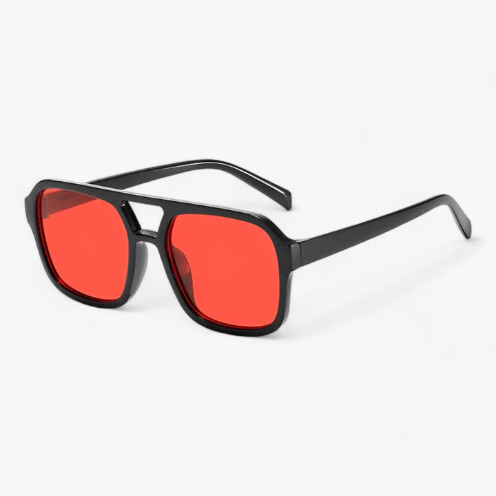Übergroße Vintage-Sonnenbrille mit Eckiger Fassung – Spectra