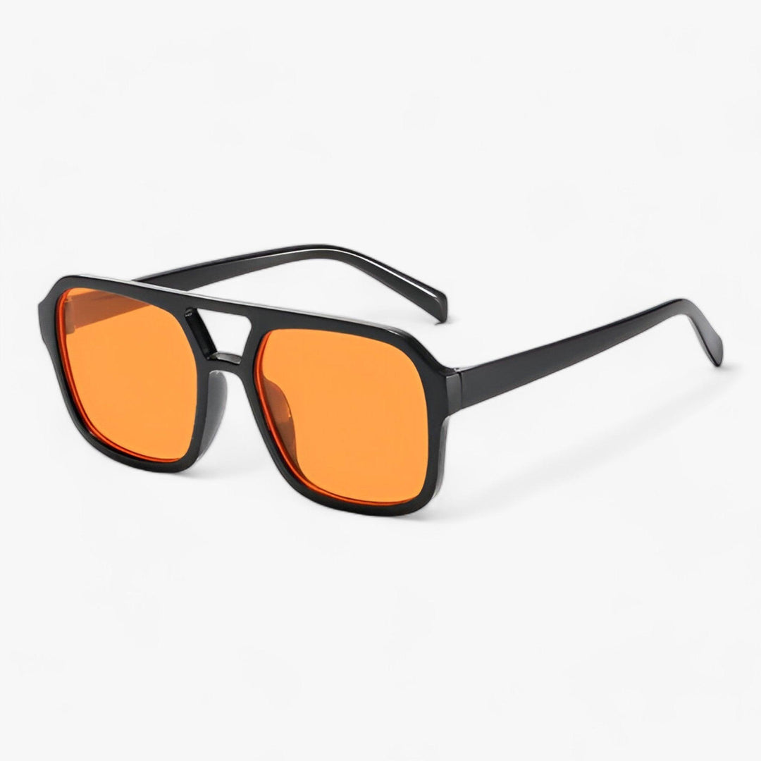 Übergroße Vintage-Sonnenbrille mit Eckiger Fassung – Spectra