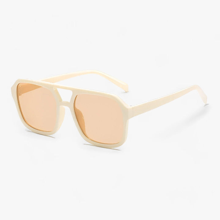 Übergroße Vintage-Sonnenbrille mit Eckiger Fassung – Spectra