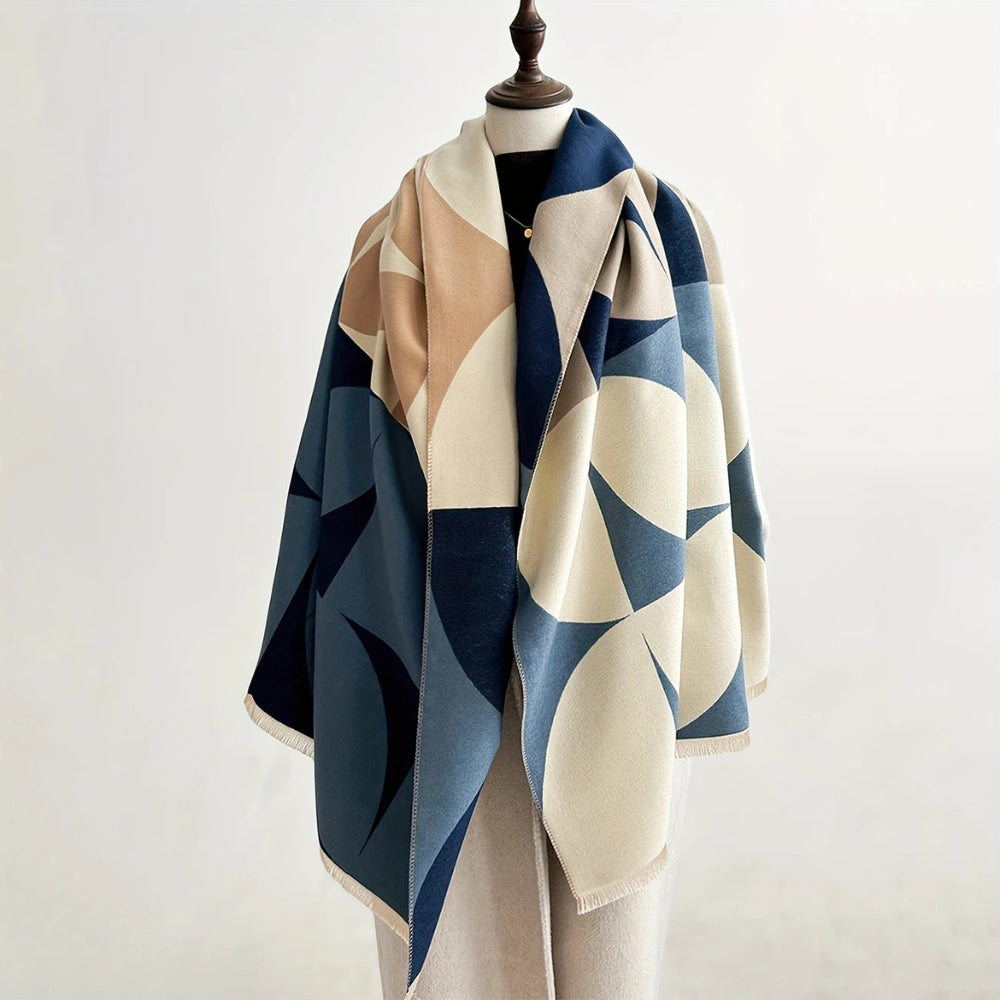 Umkehrbarer Poncho-Schal