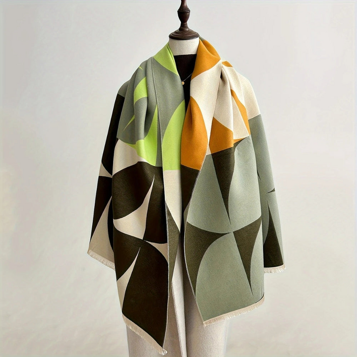 Umkehrbarer Poncho-Schal
