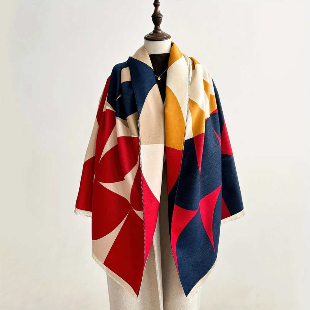 Umkehrbarer Poncho-Schal