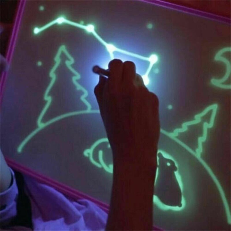 Leuchttafel zum Zeichnen ohne Farbe für Kinder – wiederverwendbar & magisch
