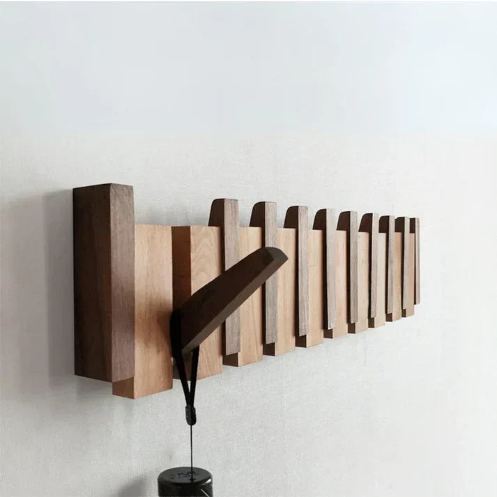 MelodyRack | Vom Klavier Inspirierte Holzgarderobe