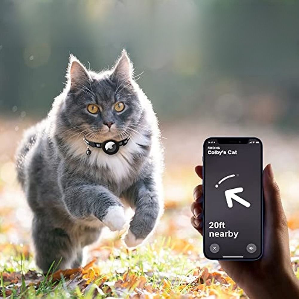 GPS-Halsband für Katzen mit reflektierendem Design