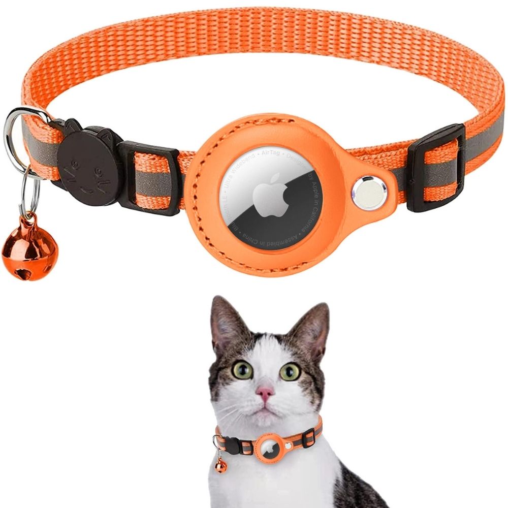 GPS-Halsband für Katzen mit reflektierendem Design