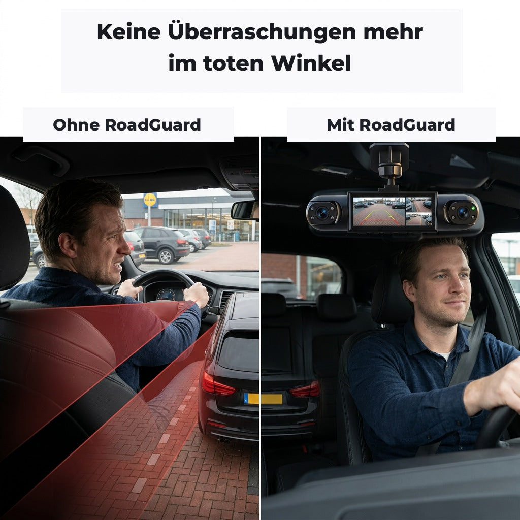 4-Kanal-Dashcam mit Nachtsicht, GPS und 360°-Abdeckung