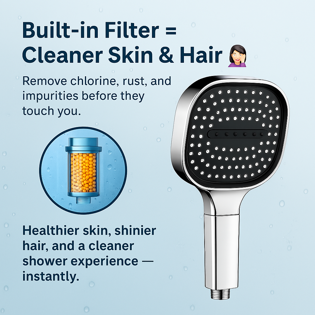 Hochdruckdusche mit Turbo-Boost-Technologie und Filtration