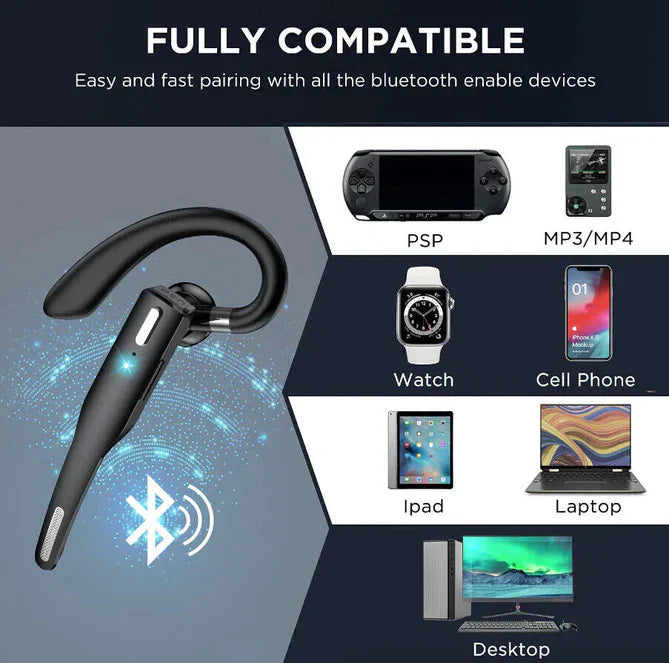 Kabelloses Bluetooth 5.1 Headset mit Doppelmikrofon - RoadMic Pro