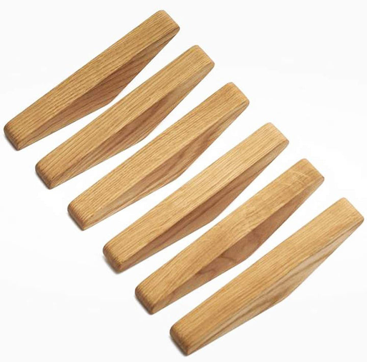 Minimalistische Holz-Wandhaken für zu Hause – 6er-Set
