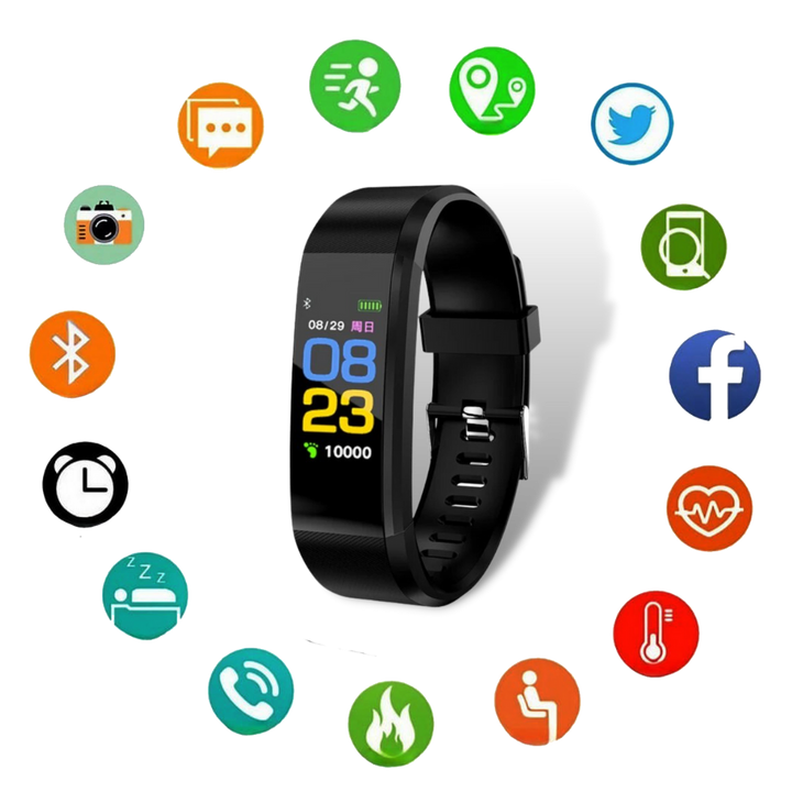 Smartwatch für Senioren mit Herzfrequenz- und Blutdruckmessung | Karnz