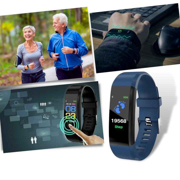Smartwatch für Senioren mit Herzfrequenz- und Blutdruckmessung | Karnz