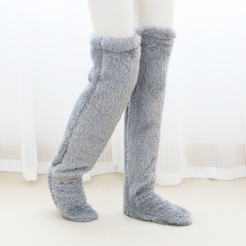 Lange, weiche Kniestrümpfe, die Beine, Knie und Oberschenkel wärmen