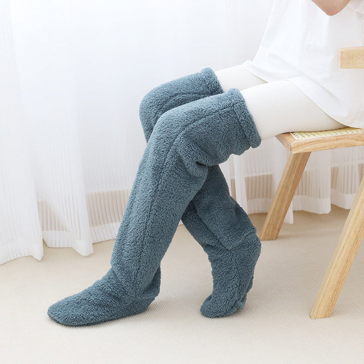 Lange, weiche Kniestrümpfe, die Beine, Knie und Oberschenkel wärmen