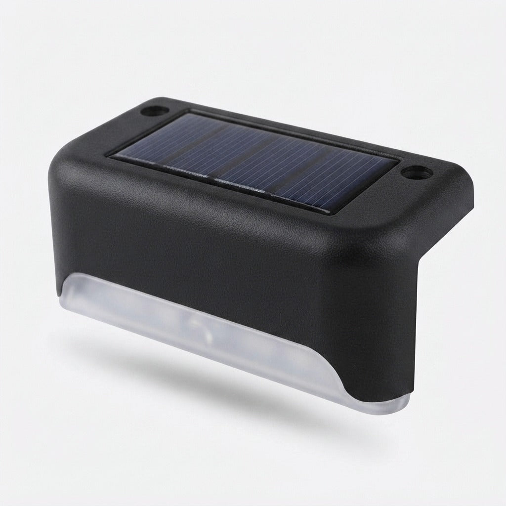 Solar‑Stufenleuchten, 8er‑Set – selbstaufladend, automatisches Ein-/Ausschalten
