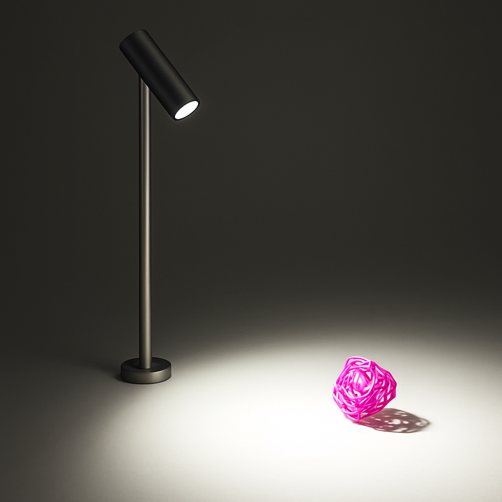 Verstellbarer LED-Strahler für Schmuckvitrinen