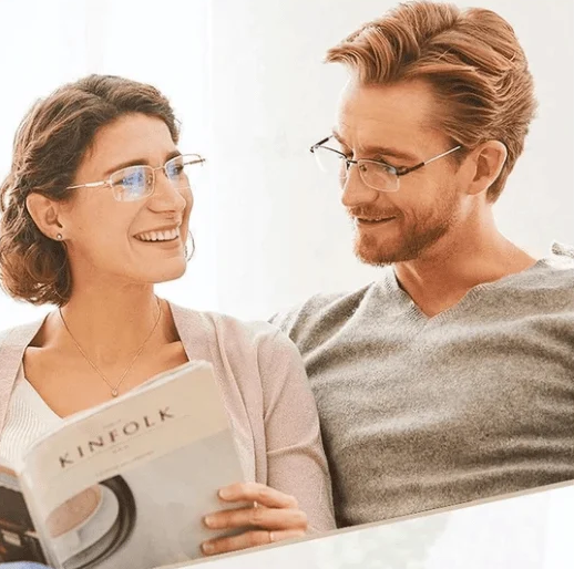 Multifokale Lesebrille mit Blaulichtfilter – VisionPlus