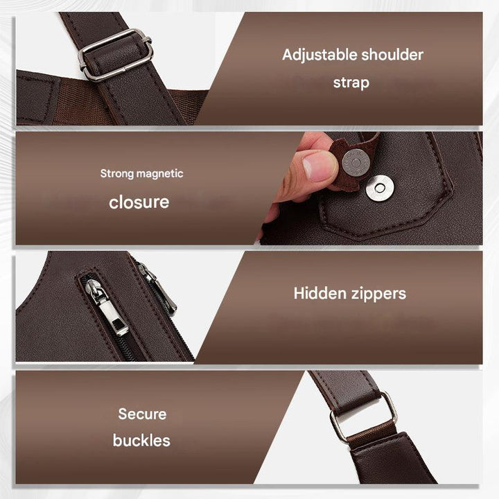 Diebstahlsichere Herren Umhängetasche – ShadowCarry Pro