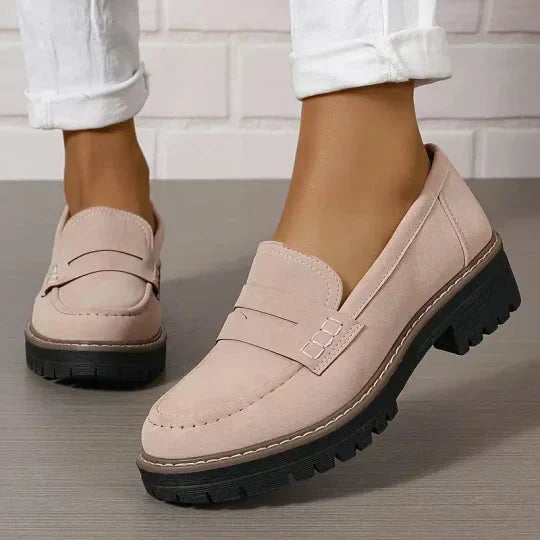 Orthopädische Komfort-Loafer mit gepolsterter Plateausohle