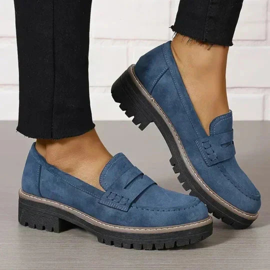 Orthopädische Komfort-Loafer mit gepolsterter Plateausohle