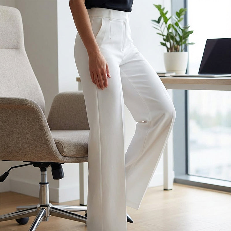 Damen High-Waist-Hose | Gerades Bein & Bügelfalte | Größen S–3XL