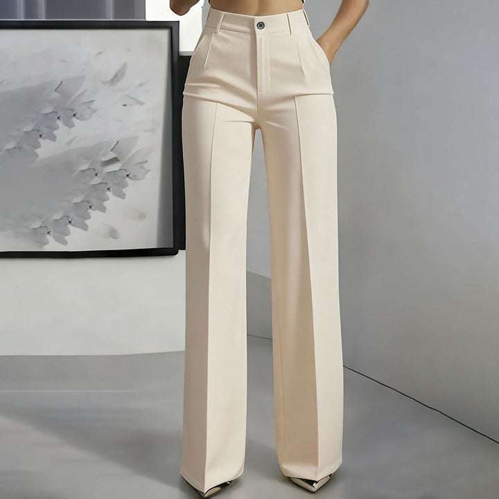 Damen High-Waist-Hose | Gerades Bein & Bügelfalte | Größen S–3XL