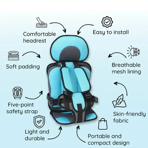 Tragbarer und Faltbarer Kindersitz-Booster fürs Auto