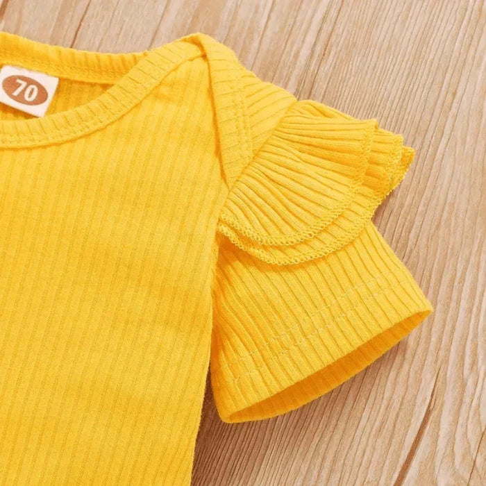 2-teiliges Baby-Outfit mit Sonnenblumenprint – SonnenLächeln