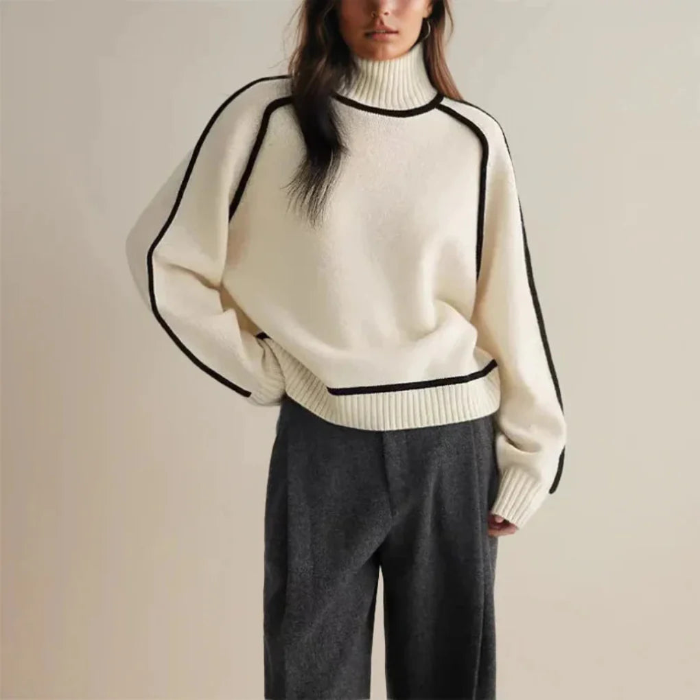 Warmer Rollkragenpullover für Damen