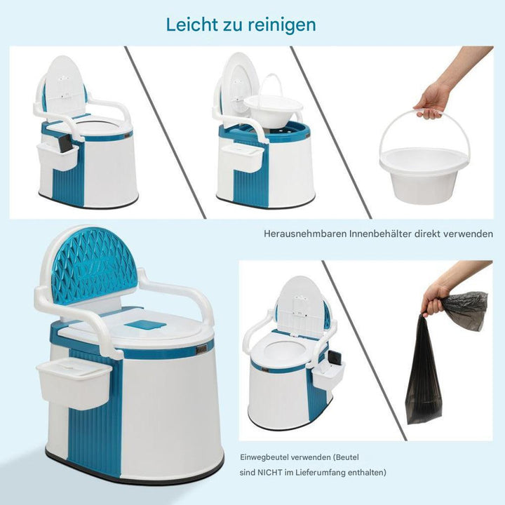 Tragbare Toilette für Erwachsene und ältere Menschen