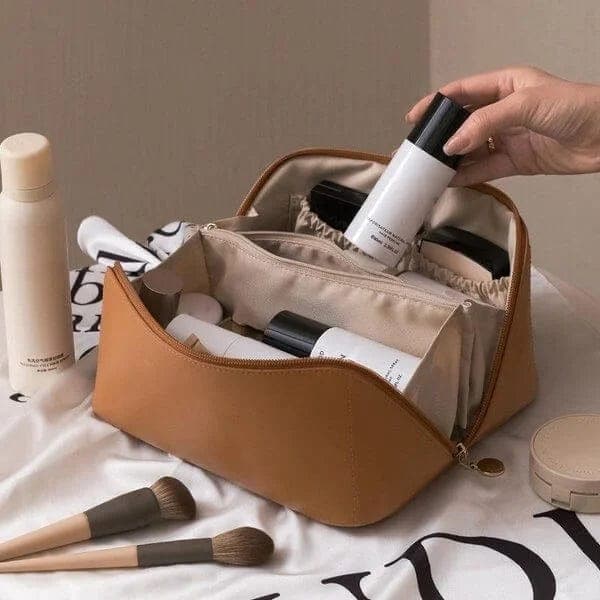 Kosmetiktasche aus Leder