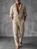 Herren-Overall mit Kordelzug in der Taille und Cargotaschen