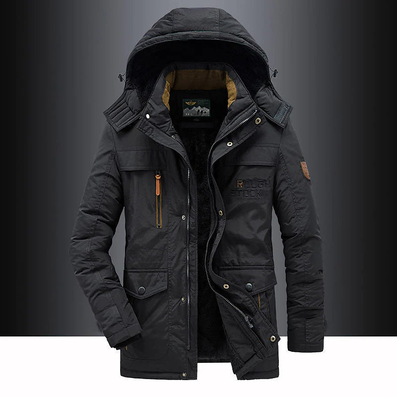 Herren-Parka mit Fleece-Innenfutter – Leventis