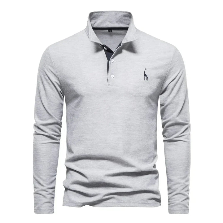 Langarm-Polohemd für Herren