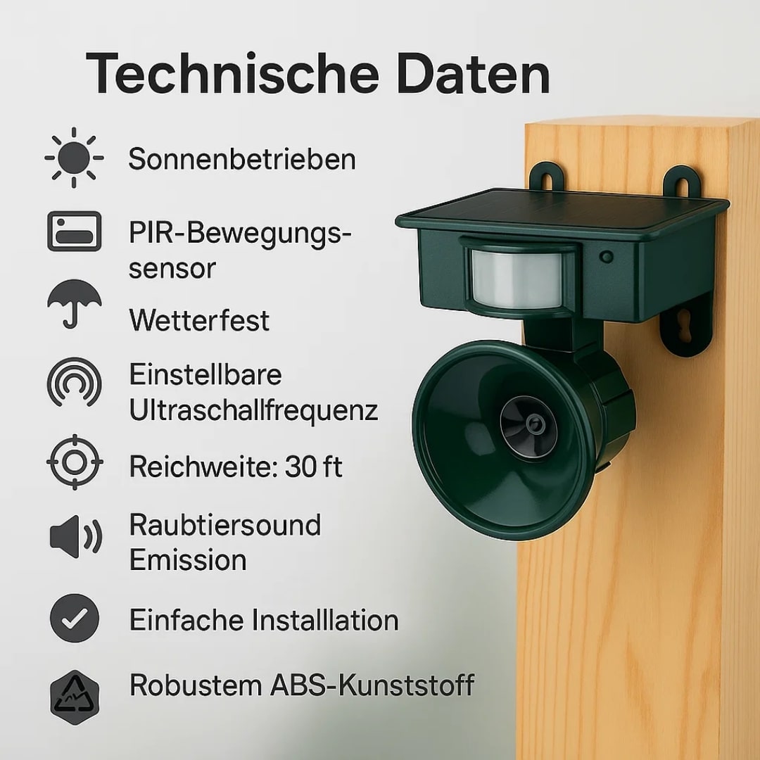 Tauben von Balkon und Garten fernhalten | Vogelabwehrgerät | VogelBlock
