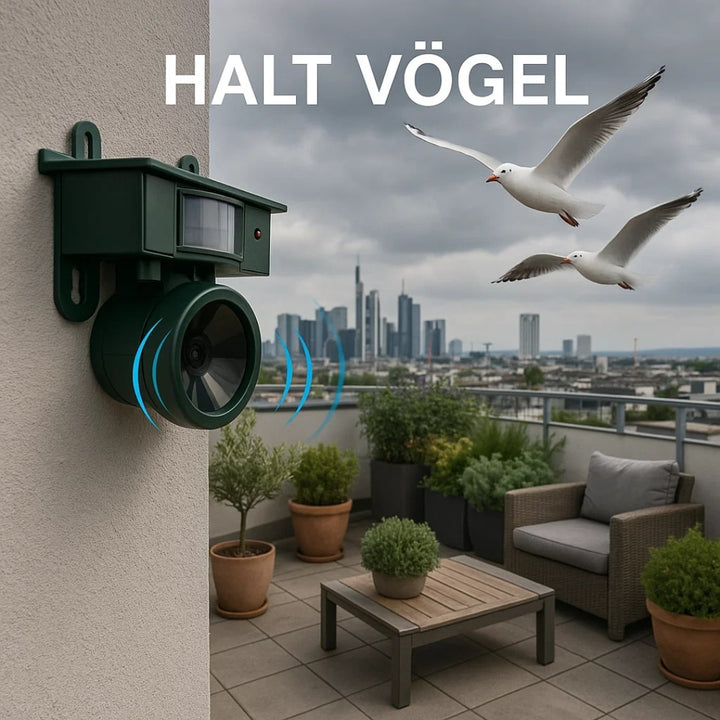 Tauben von Balkon und Garten fernhalten | Vogelabwehrgerät | VogelBlock
