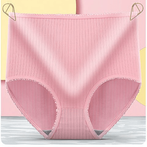 Damen-Auslaufsichere Slips 3er-Pack - Atmungsaktive gerippte Slips